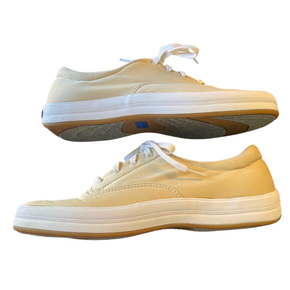 Keds Beige Tan Canvas Sneakers Size 11 WF-03452M - Picture 6 of 8